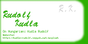 rudolf kudla business card